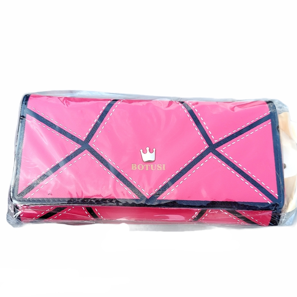 SILD BOTUSI Wallet Pink and Black - Picture 1 of 2